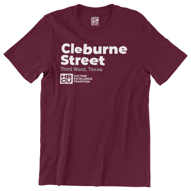 (Pre-Order) Maroon & Gray "HBCU Streets" T-Shirt – Third Ward, TX