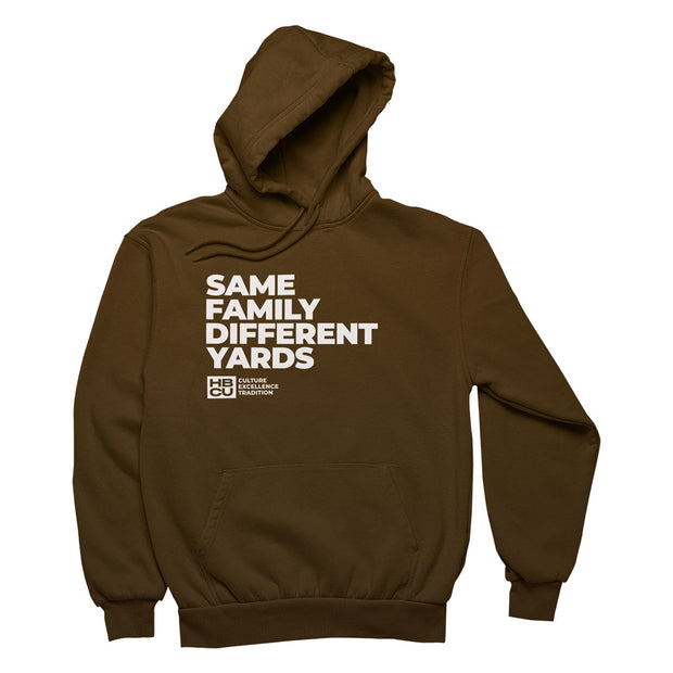 SFDY | Same Family, Different Yards! | Stack Brown Hoodie